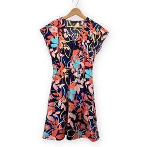 Halogen | Nordstrom | bright floral print wrap dress with ✨POCKETS✨NWOT